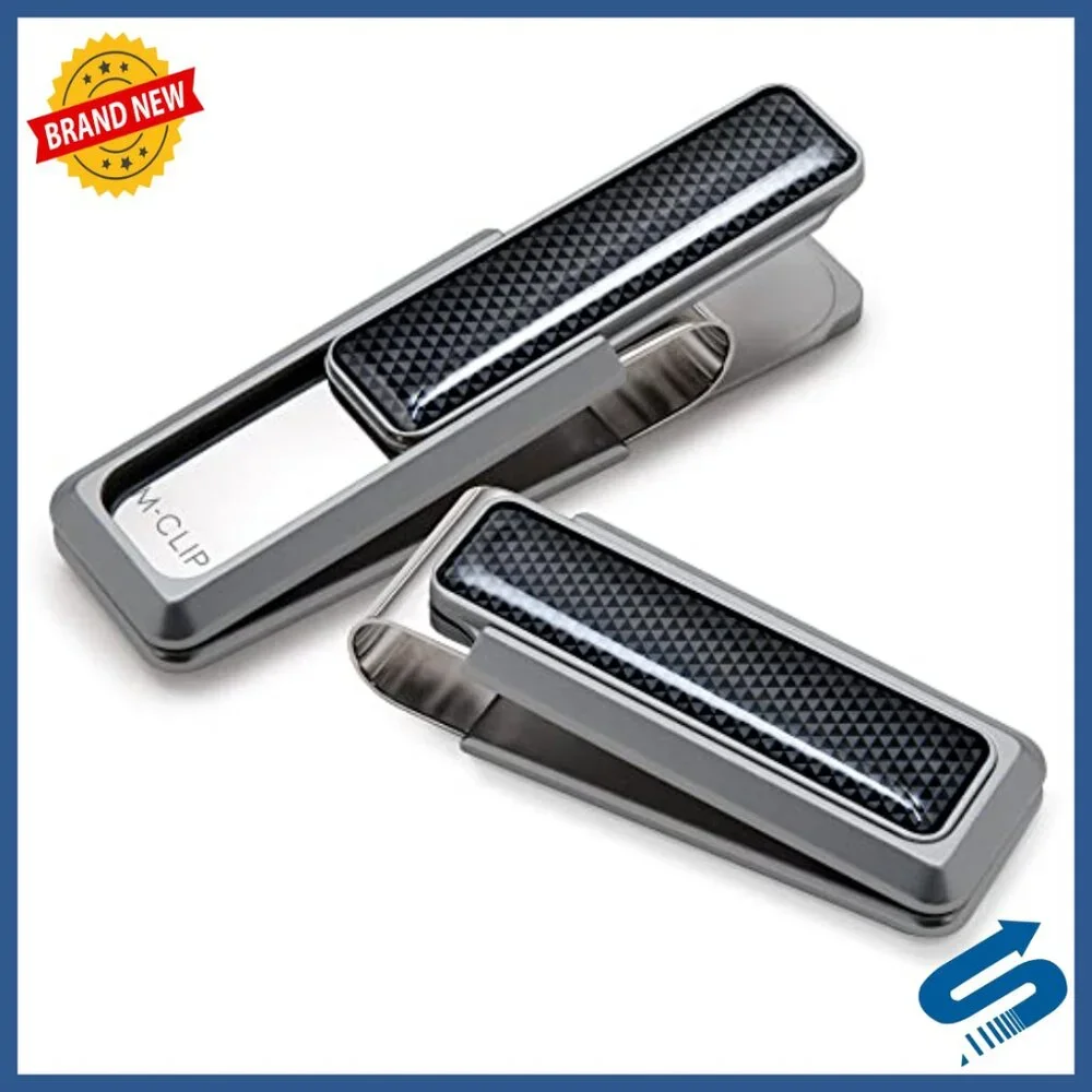 Slim Front Pocket Money Clip Wallet for Men, Holds Cash Cards